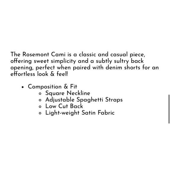 ASTR the Label Rosemont Cami Top in Cream Size Medium - Picture 5 of 5